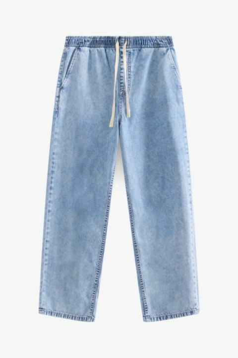 Quần ống suông, quần jeans nữ ống suông phối vân nổi siêu xinh màu xanh đậm  mài MS 33 | Shopee Việt Nam