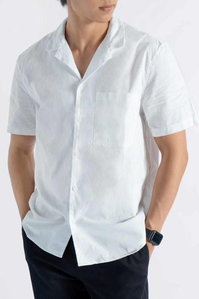 Áo Sơ Mi Nam Tay Ngắn Cuban Shirt Form Regular - 10S22SHS011