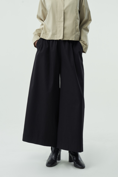 Quần Váy Nữ Lưng Thun Polyester Skirtpant - 10F22PCAW005