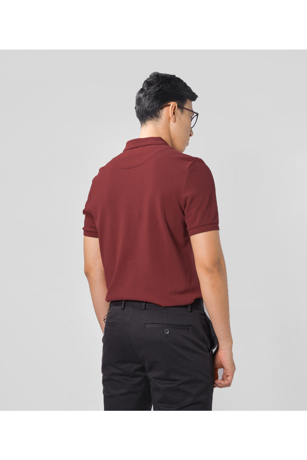 Áo polo contrast with Rib. FITTED form - 10F20POL003