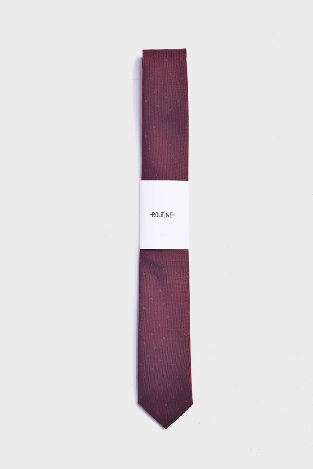 Cà Vạt đỏ đô trơn hoa văn – CV17029