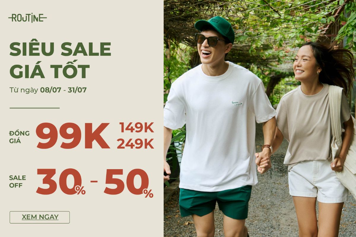 Siêu sale tháng 7| Ưu đãi chạm đáy - Giảm đến 50%