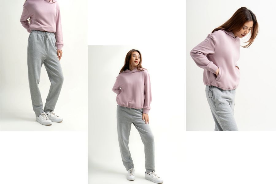 Áo hoodie mix cùng quần jogger chính là set đồ với phong cách trẻ trung năng động