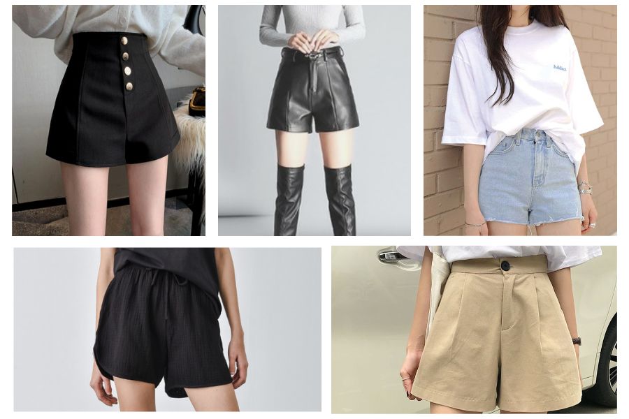 Những mẫu quần short nữ phổ biến và được yêu thích nhất hiện nay