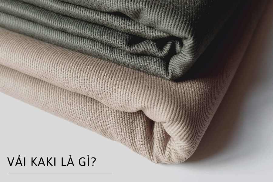 Vải kaki là một loại vải được dệt 100% sợi cotton hoặc sử dụng sợi cotton đan chéo với sợi tổng hợp.